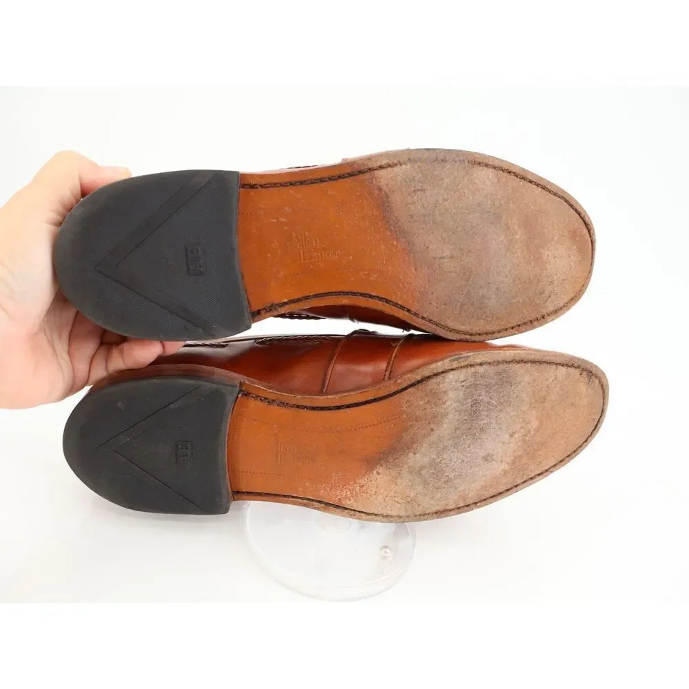 Allen Edmonds Men's Cody Tassel Loafer Size 11 D Brown Leather Slip On Shoe